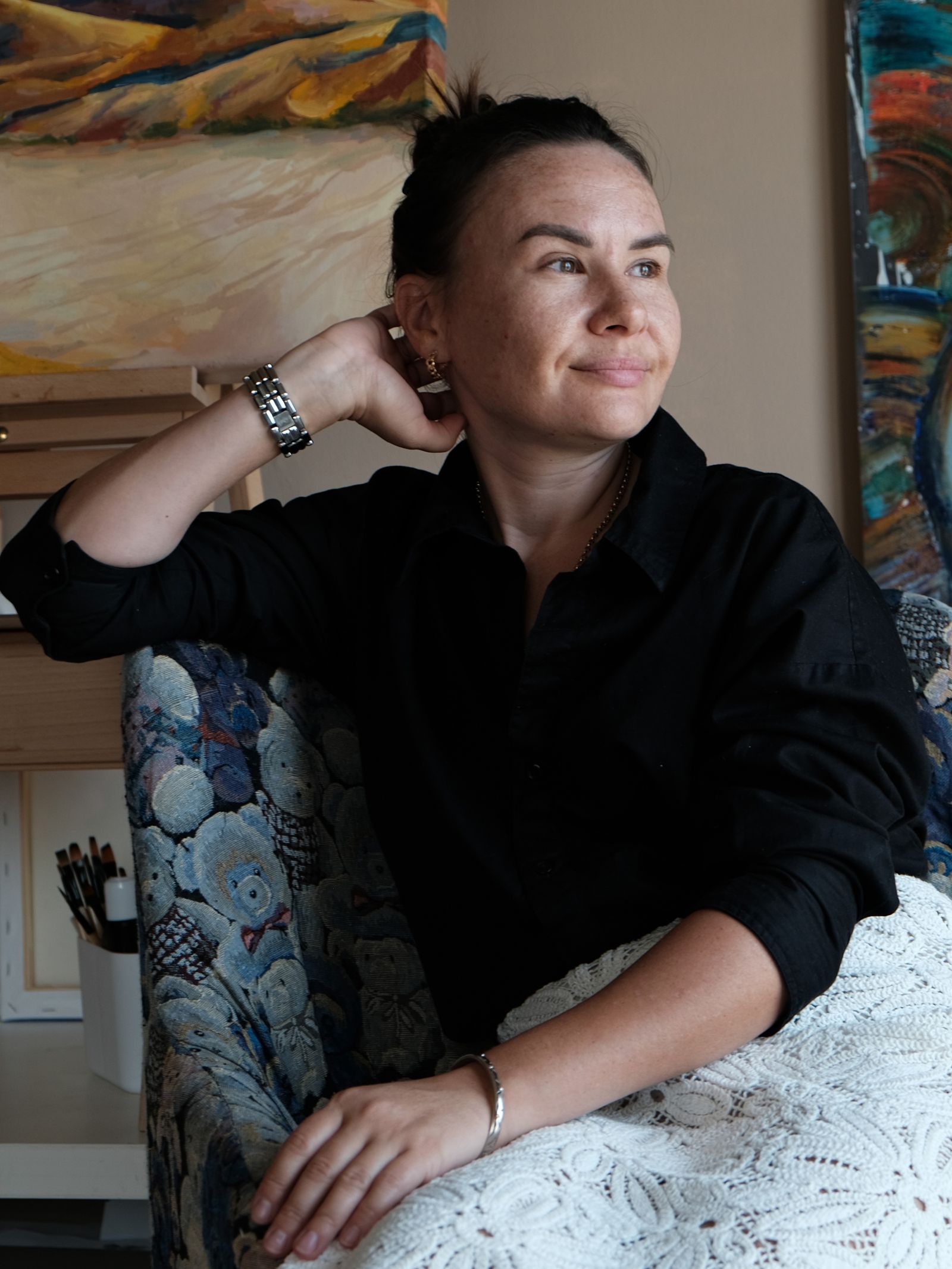 Kateryna Struzhko, Ukrainian contemporary artist and landscape painter based in Dubai